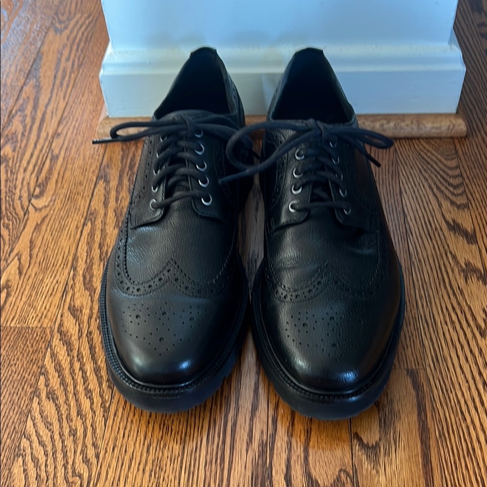 Cole Haan Black Leather Oxford Shoes